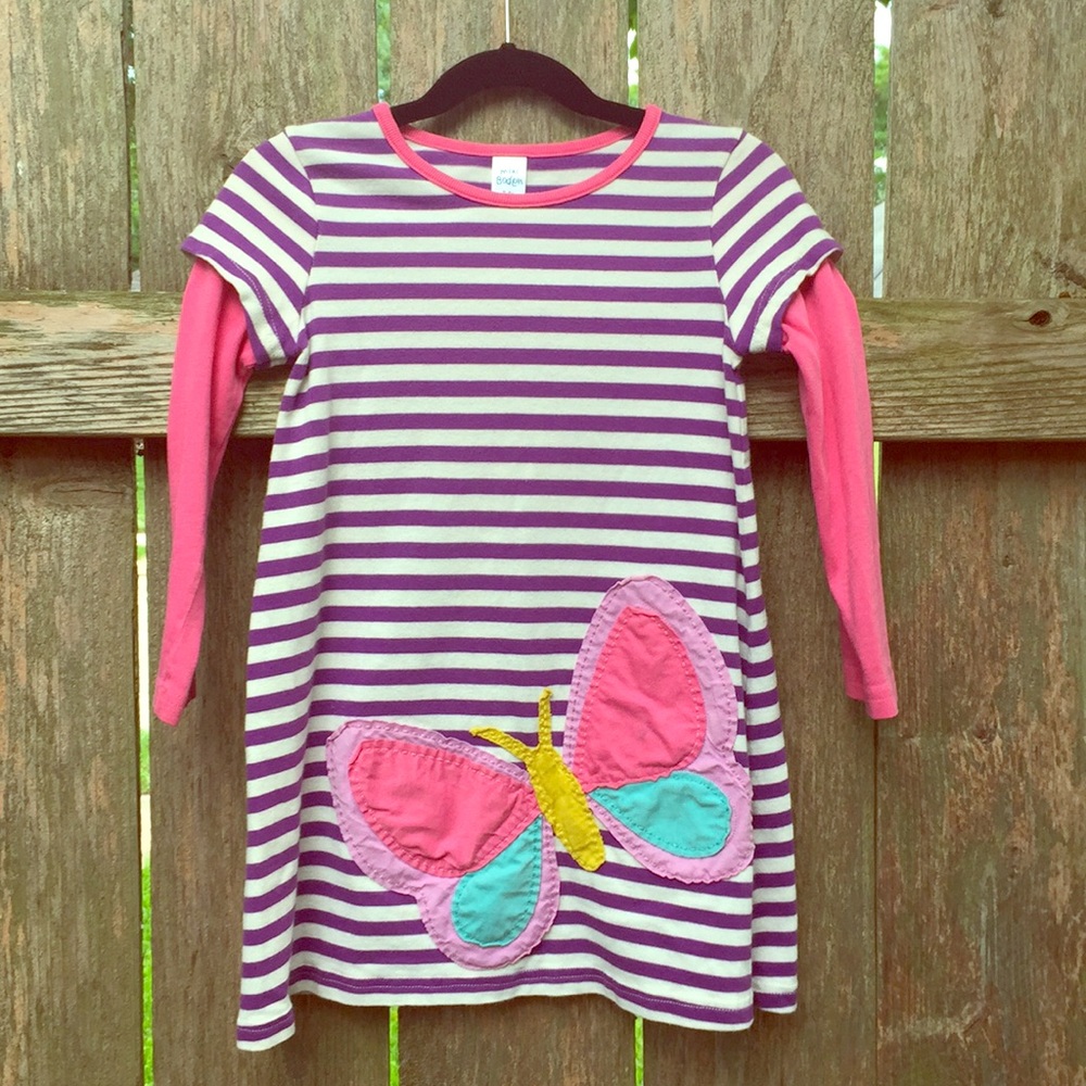 🦋💜Mini Boden Butterfly Dress💜🦋